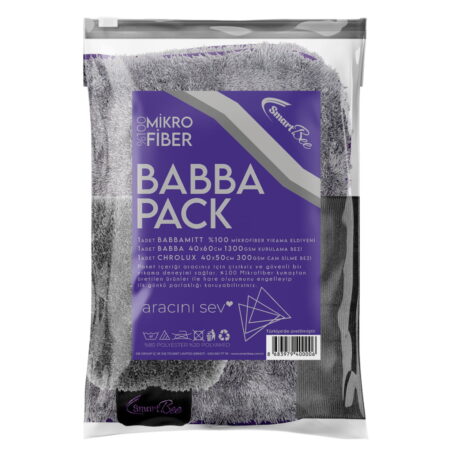 SmartBee BabbaPack Mikrofiber Oto Yıkama Paketi