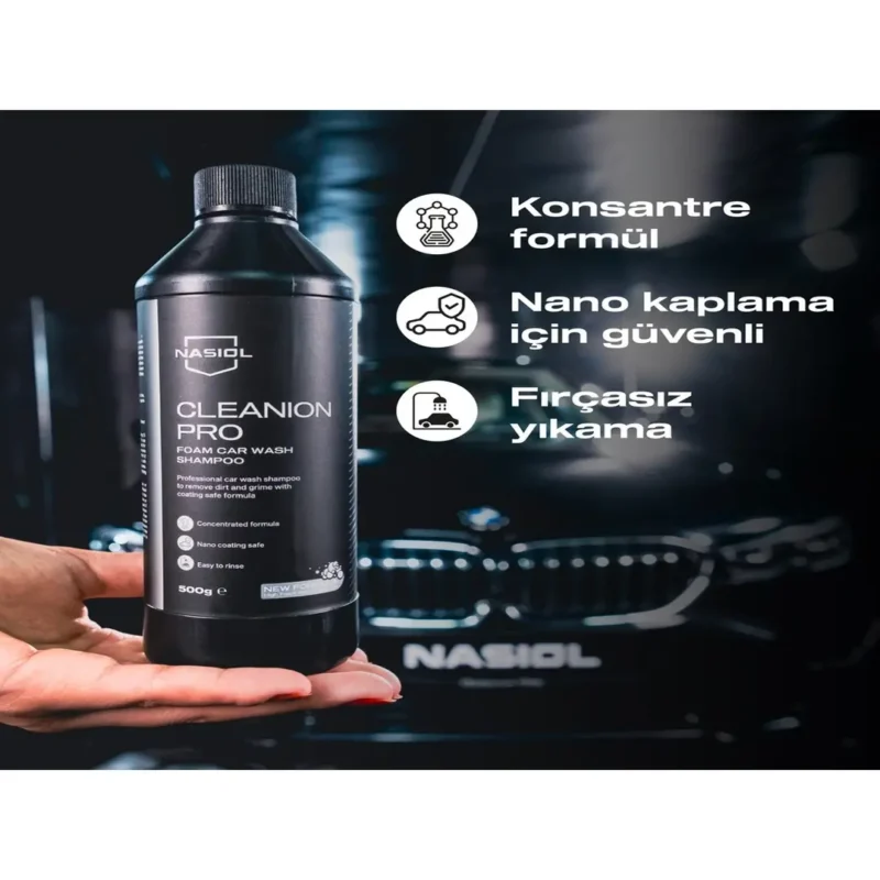 Nasiol Cleanion Pro Araç Yıkama Şampuanı 500 gr