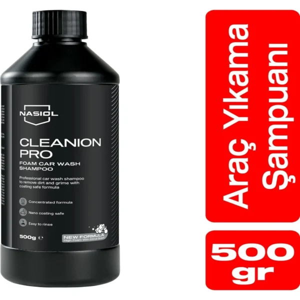 Nasiol Cleanion Pro Konsantre Araç Yıkama Şampuanı 500 gr