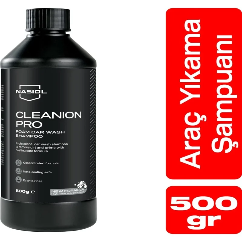 Nasiol Cleanion Pro Konsantre Araç Yıkama Şampuanı 500 gr