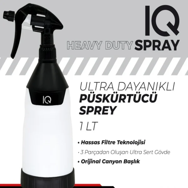 IQ Canyon Başlıklı Ultra Dayanıklı Sprey Şişe 1 Litre