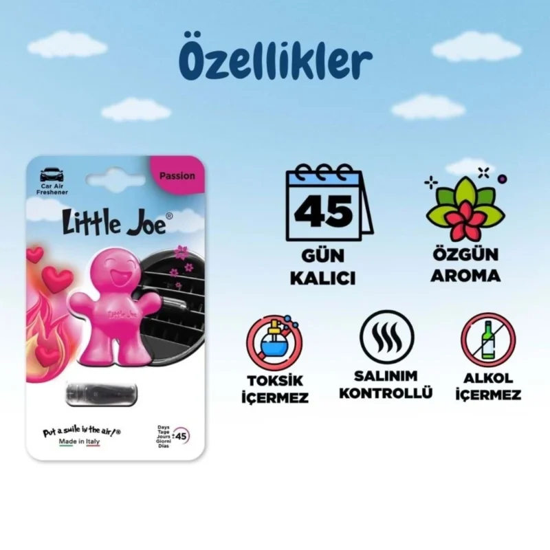 Little Joe Aşk Araç Kokusu (Passion) -45 Gün -Oto Kokusu Kalıcı Klima Parfüm