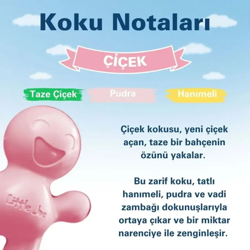 Little Joe Çiçek Araç Kokusu (Flower) -45 Gün -Oto Kokusu Kalıcı Klima Parfüm