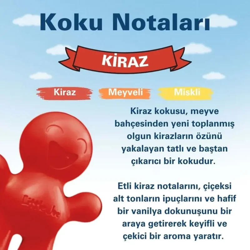 Little Joe Kiraz Araç Kokusu (Cherry) -45 Gün -Oto Kokusu Kalıcı Klima Parfüm