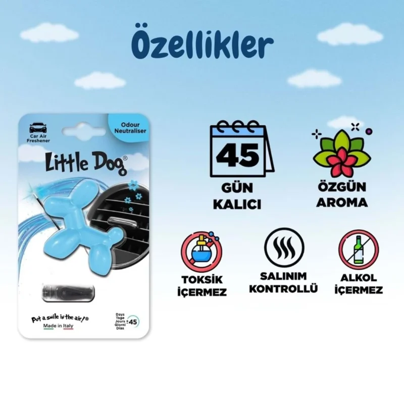 Little Joe Little Dog Kötü Koku Giderici Araç Kokusu (Odour Neutraliser) -45 Gün -Oto Kokusu - Görsel 2