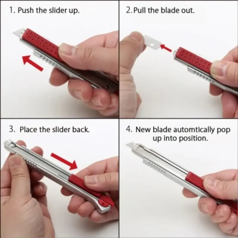 A-1000RP Şarjörlü Metal PPF Kesim Bıçağı - Görsel 4