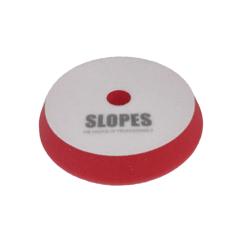 Slopes Rotary Ve Orbital Polisaj Makinesine Uyumlu Kırmızı Çizik Giderici İnce Pasta Süngeri