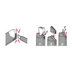 BAD-21P 30 Derece 10lu Dar Maket Bıçağı Yedeği
