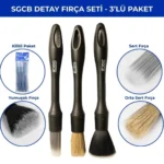 SGCB Detaylı Temizlik 3’lü Fırça Seti – Araç İçi Dış Detay Fırçası Takımı