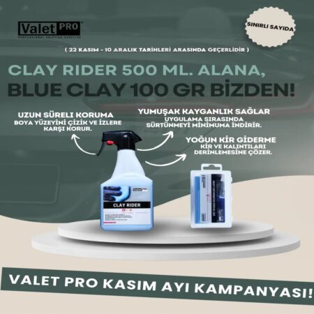 Valet Pro Clay Rider Kil Kaydırıcı Alana Valet Pro Mavi Kil Hediye