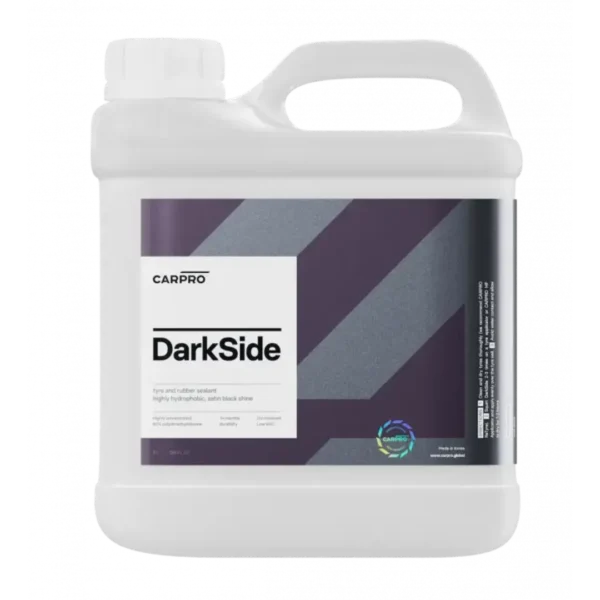 CarPro DarkSide – Yüksek Konsantreli Lastik, Plastik ve Kauçuk Parlatıcı ve Koruyucu Wax - 4 Litre