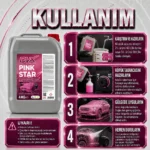 Divortex DVX PinkStar Fırçasız Pembe Oto Yıkama Köpüğü (4 kg)