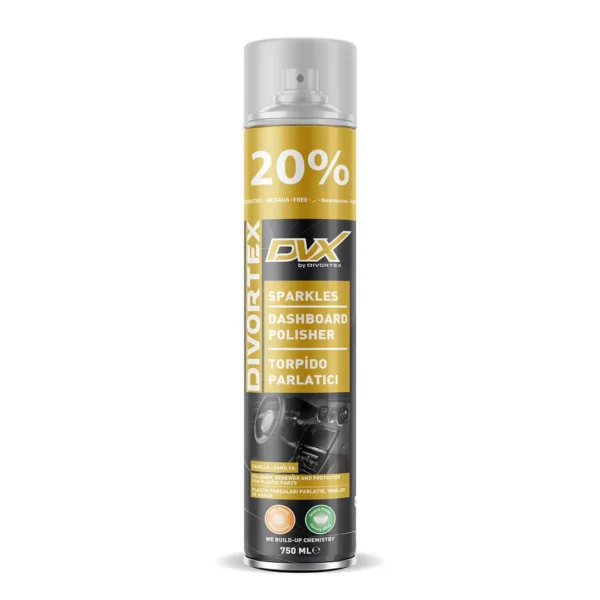 Divortex Torpido ve İç Plastik Yenileyici Parlatıcı Sprey (750 ml)