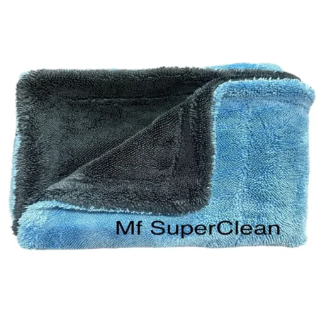 SuperClean Duo Twist Towel Çift Katlı & Çift Renkli Mikrofiber Kurulama Havlusu (50x80 cm - 1200 GSM)