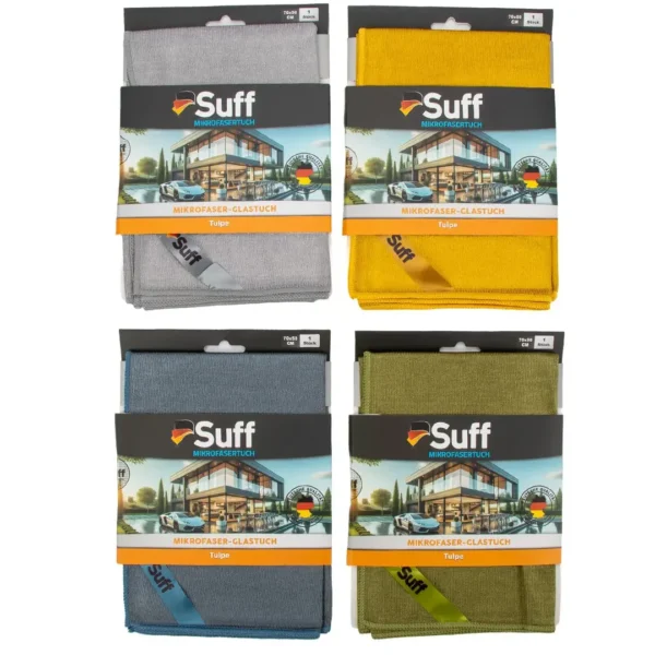 Suff Tulpe Mikrofiber Oto Cam Bezi 50x70 cm – Leke ve İz Bırakmaz