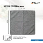 Suff Lotus Premium Mikrofiber Yüzey Temizlik Bezi 50x70 cm – İz Bırakmayan Alman Kalitesi