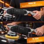 MG PS OPV001 Orbital Polisaj Makinesi 125mm 1000W | 15mm Eksantrik Salınım & Dijital LED Ekran
