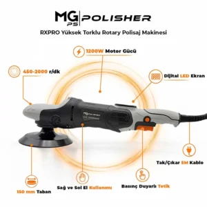 MG PS RPV002 Yüksek Torklu Rotary Polisaj Makinesi 1200W