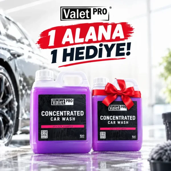 Valet Pro Concentrated Car Wash 1lt. Seramik Korumalar için PH Dengeli Konsantre Şampuan